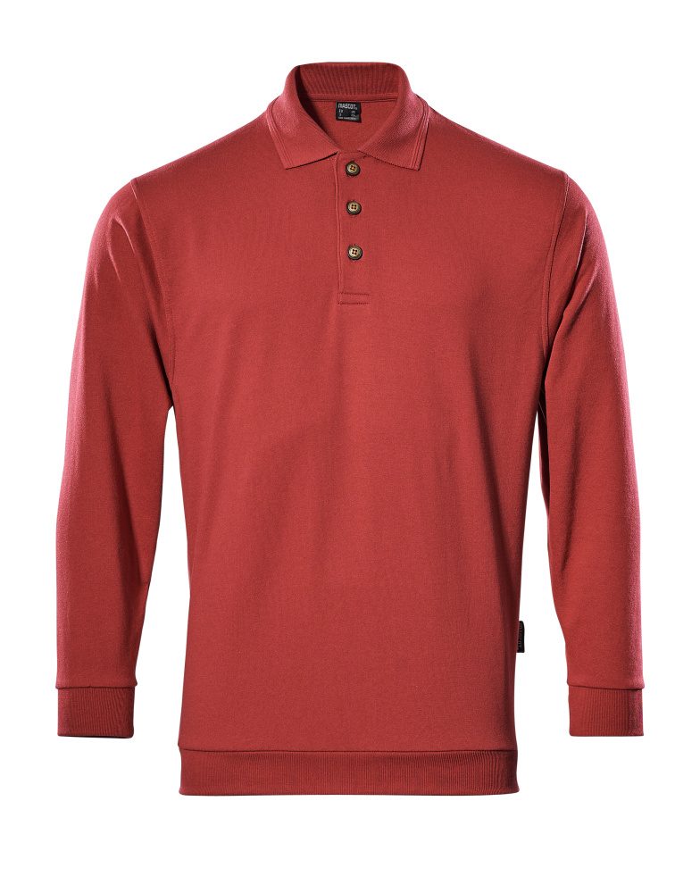 Polosweatshirt 00785 - 02 - rood