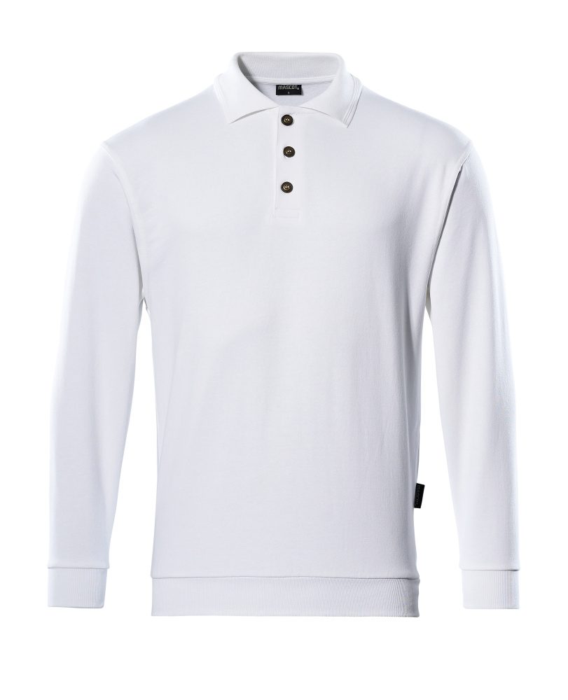 Polosweatshirt 00785 - 06 - wit