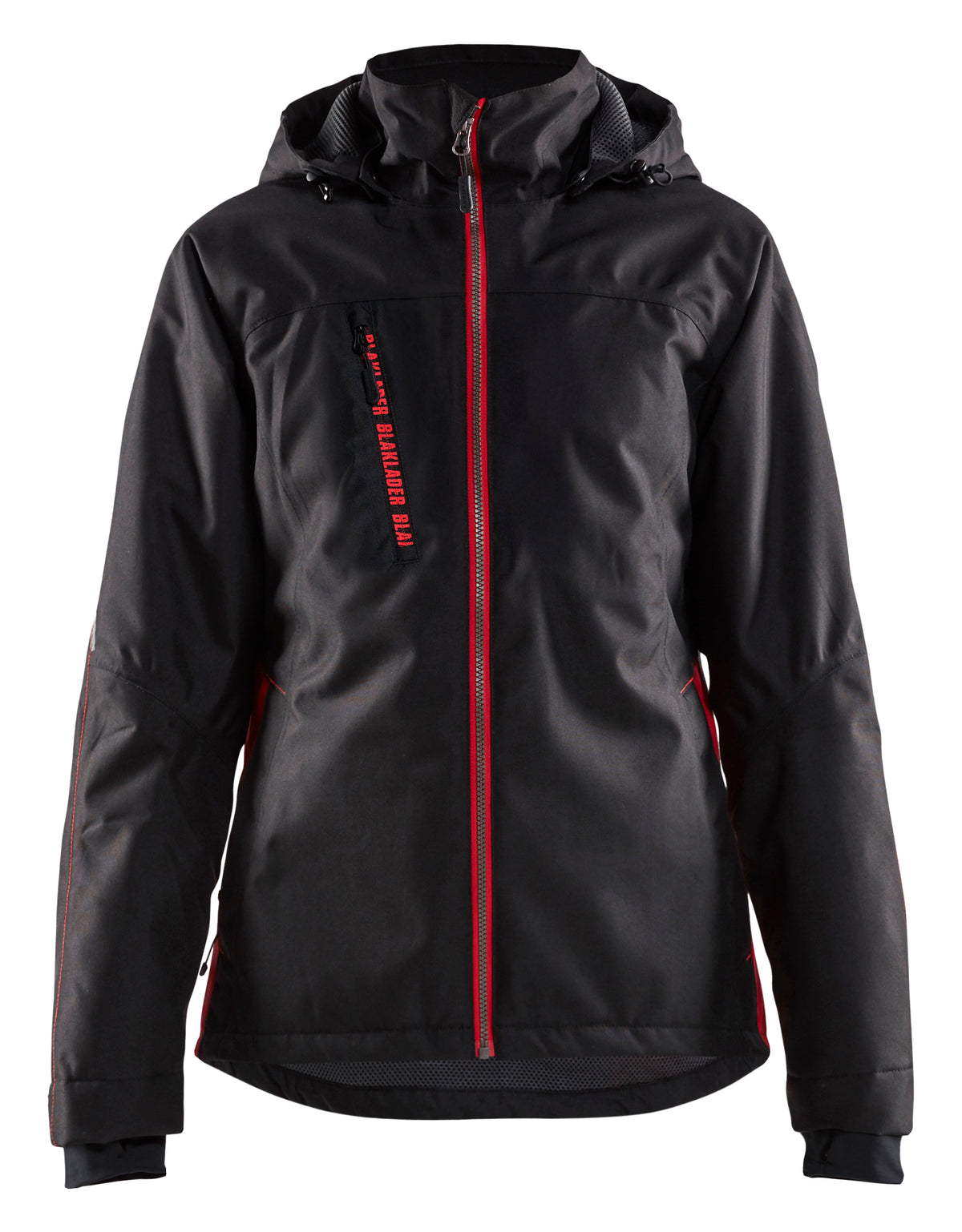 Lichtgewicht winterjas Dames 4972 - Zwart/Rood