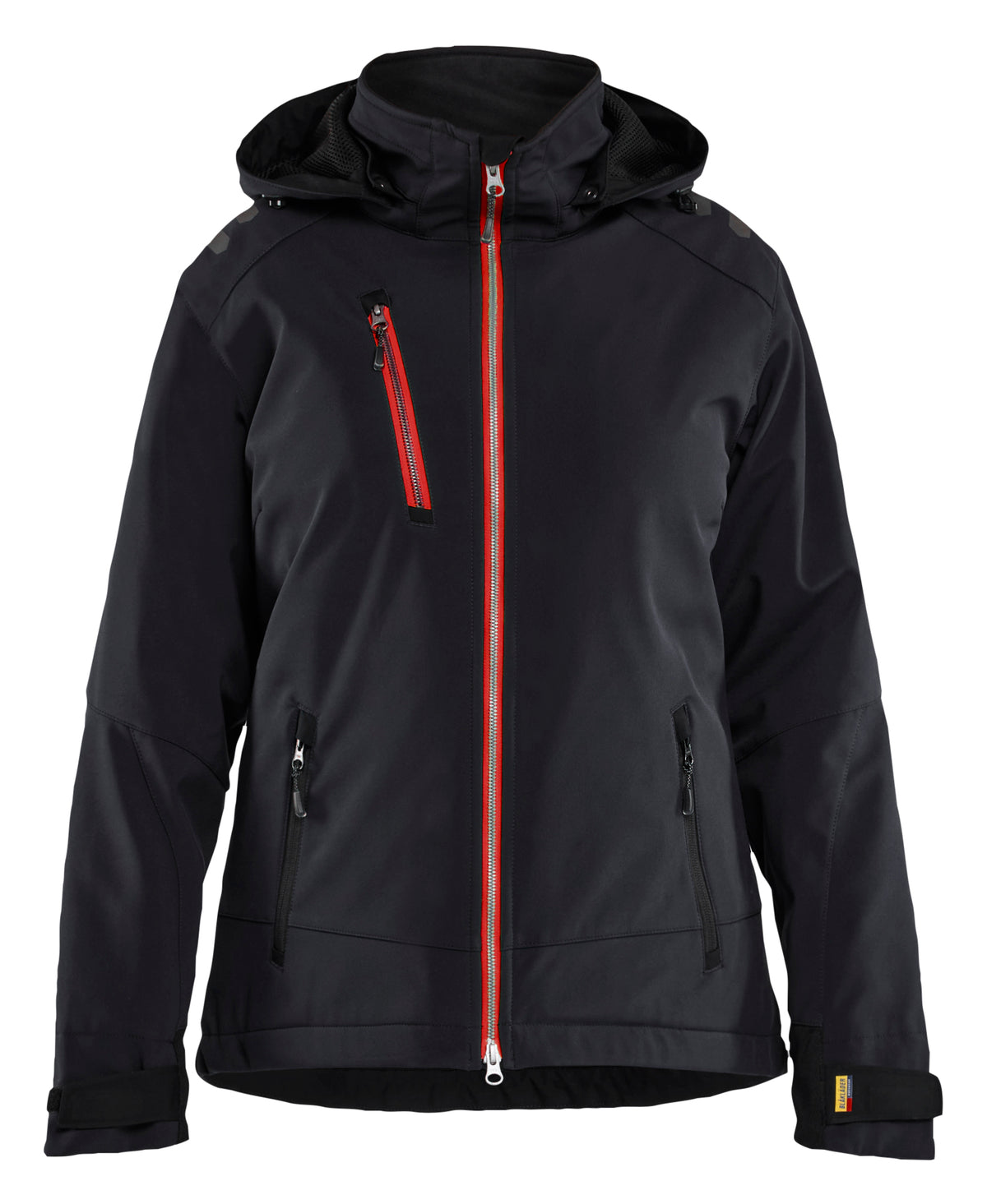 Softshell Jack Dames 4751 - Zwart/Rood