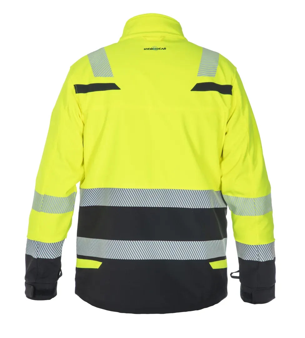 High-Visibility softshell jack Telford - Fluor Geel - Zwart