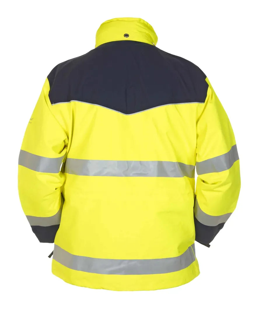 High-Visibility fleecejack Feldkirchen - Fluor Geel - Marine