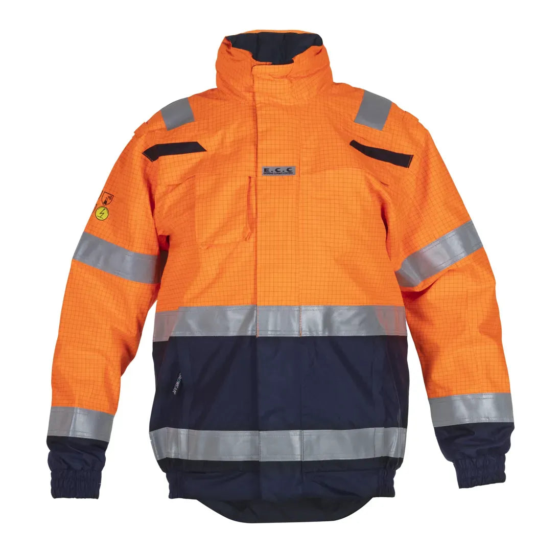 Multinorm pilotjack Meppen - Fluor Oranje - Marine