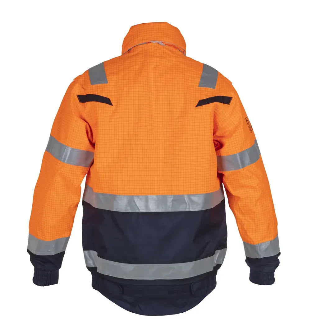 Multinorm pilotjack Meppen - Fluor Oranje - Marine