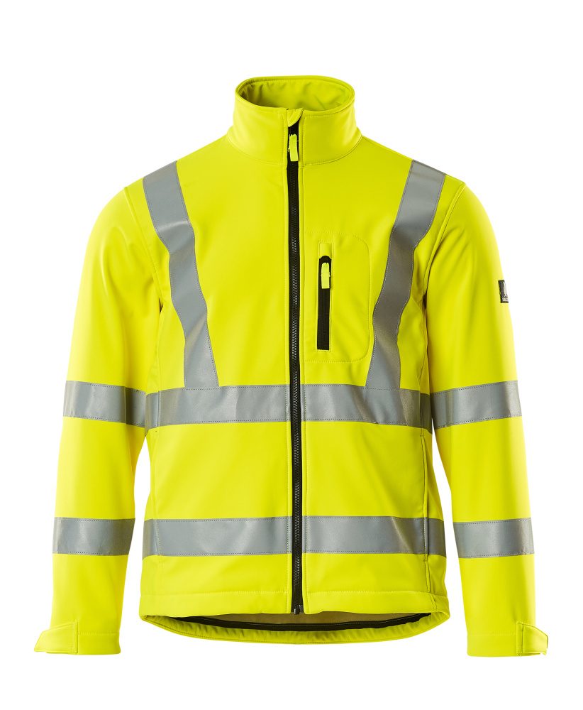 Softshell jas 08005 - 17 - hi-vis geel
