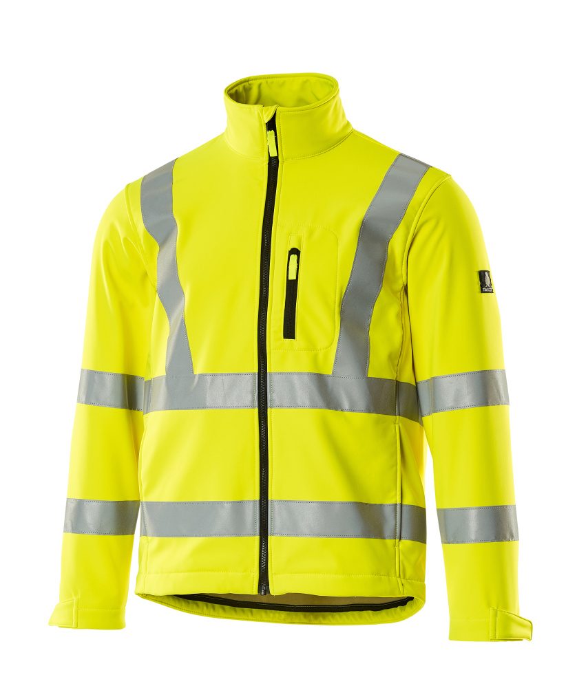 Softshell jas 08005 - 17 - hi-vis geel
