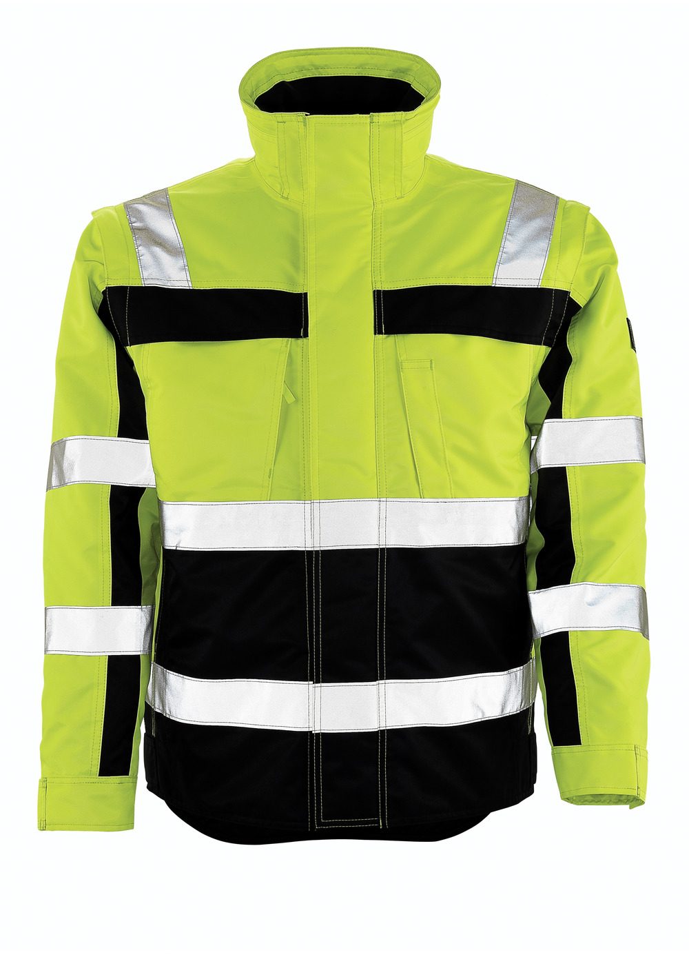 Winterjas 09335 - 171 - hi-vis geel/marine