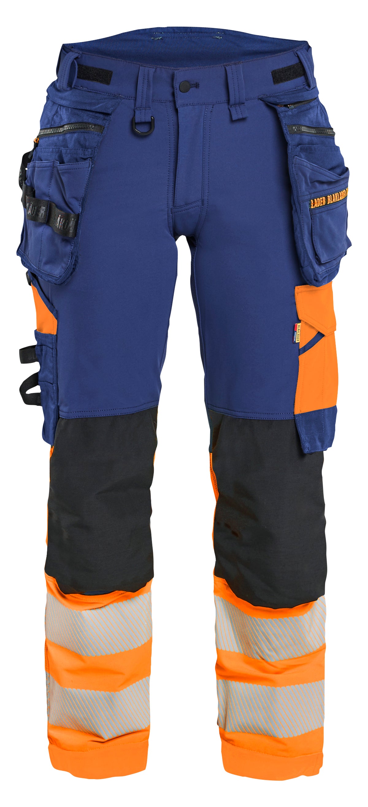 Werkbroek High-Visibility Dames 7025 - Marineblauw/Oranje