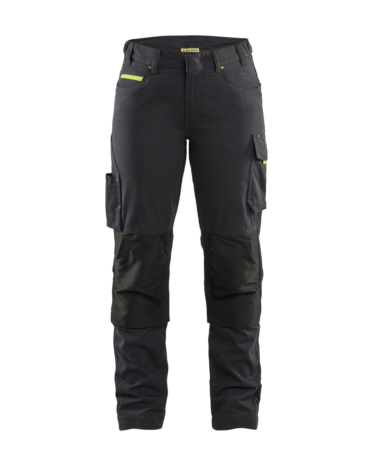 Service Werkbroek Stretch Dames 7195 - Zwart/High Vis Geel