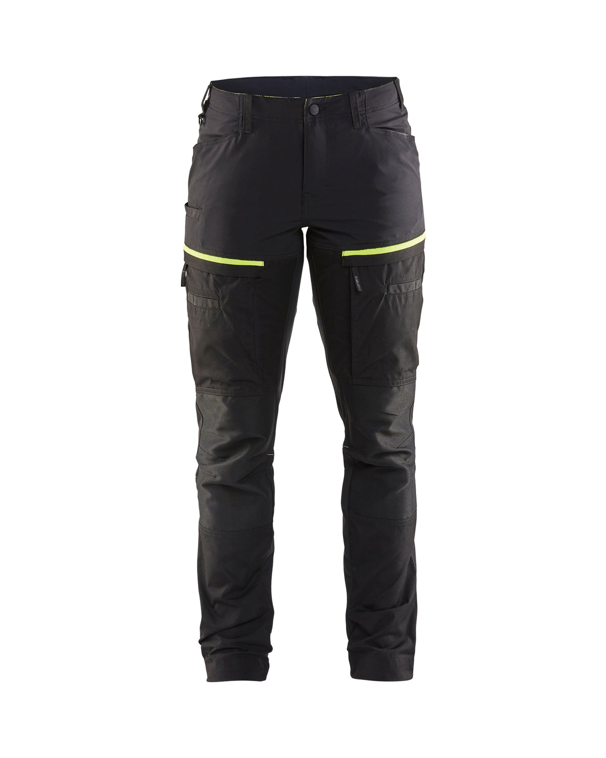 Service Werkbroek Stretch Dames 7166 - Zwart/High Vis Geel