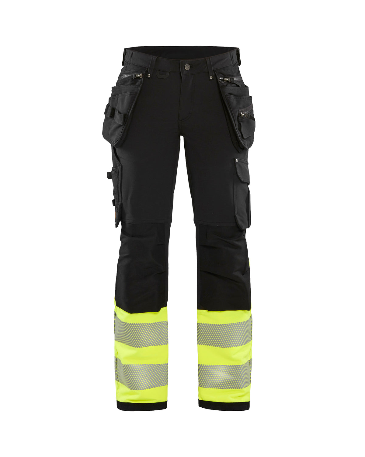 High-Visibility Werkbroek Dames 7193 - Zwart/High Vis Geel
