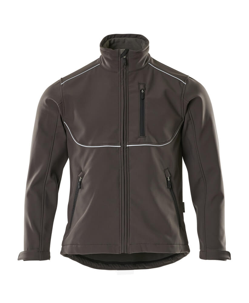 Softshell jas 10001 - 18 - donkerantraciet