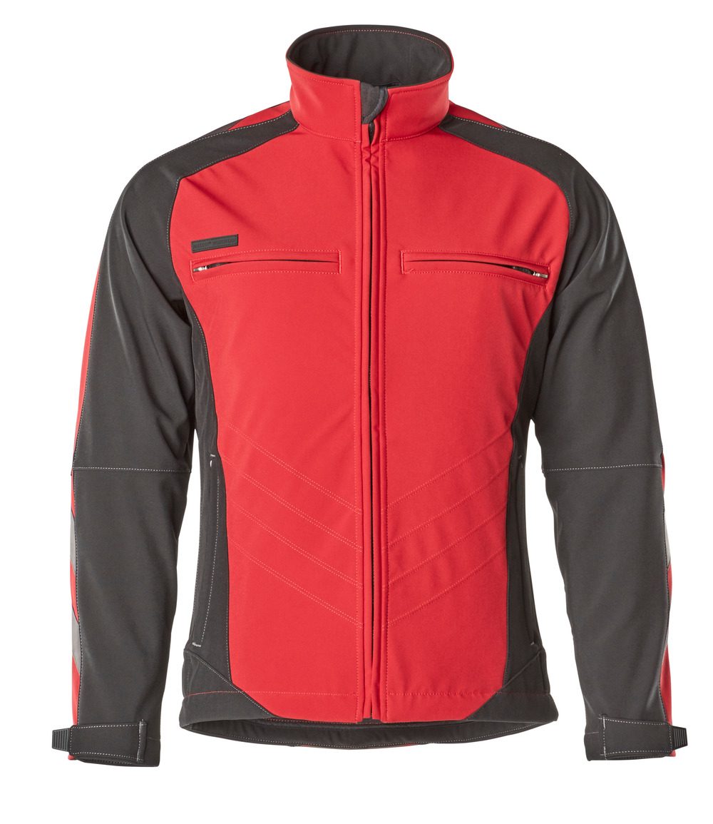 Softshell jas 12002 - 0209 - rood/zwart