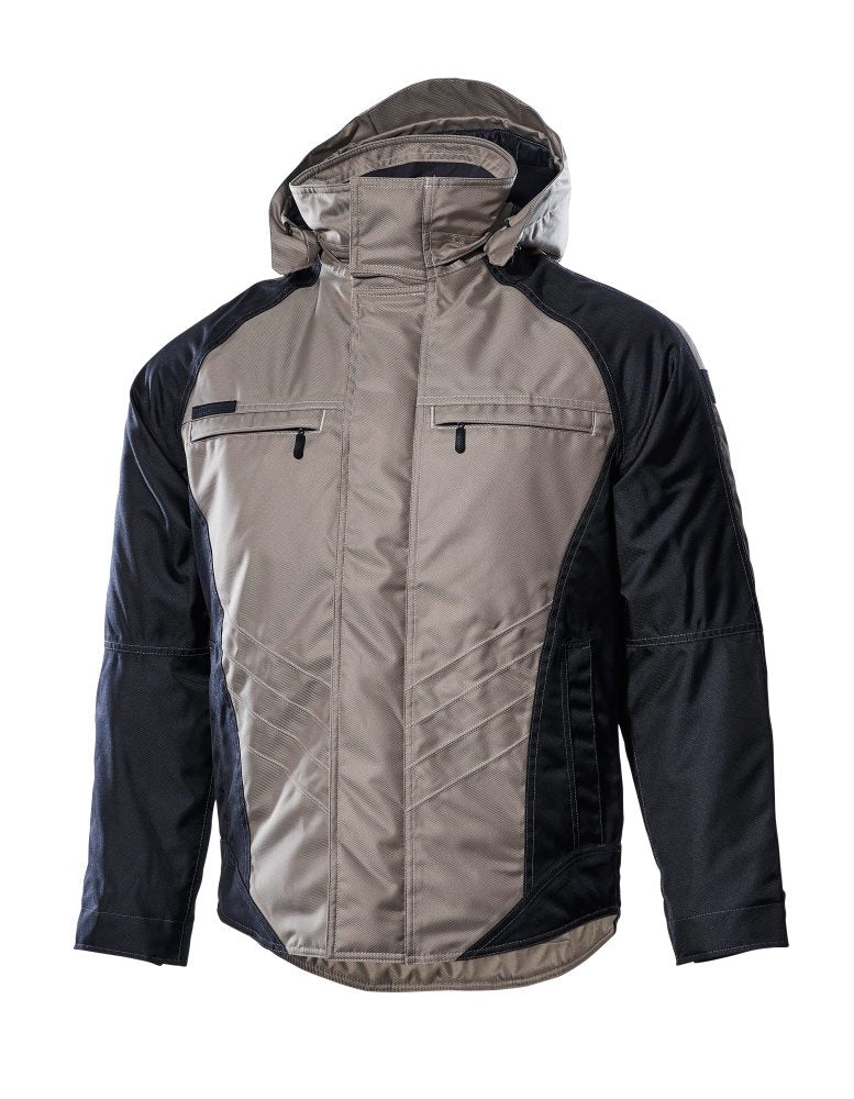 Winterjas 12035 - 5509 - lichtkhaki/zwart