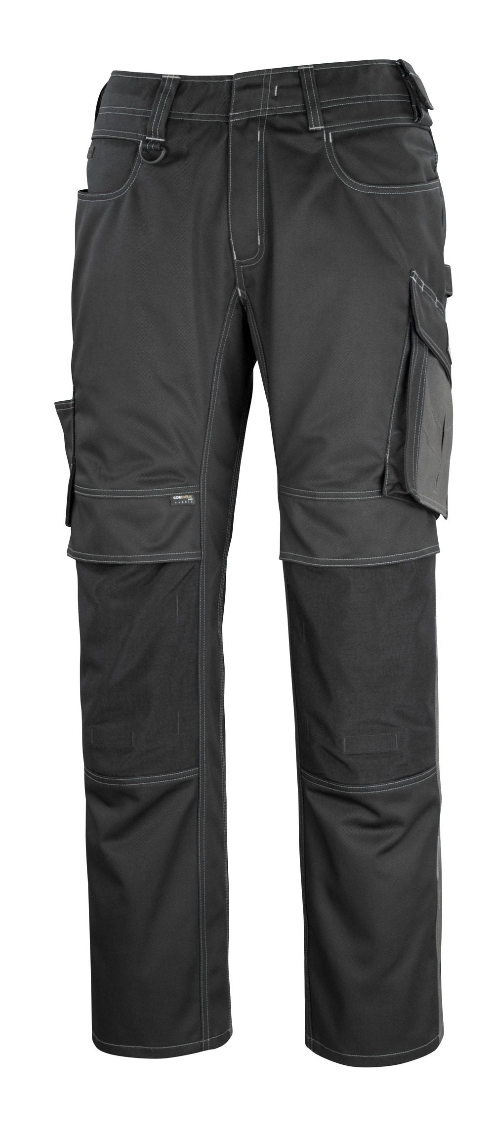 Broek met kniezakken 12179 - 0918 - zwart/donkerantraciet