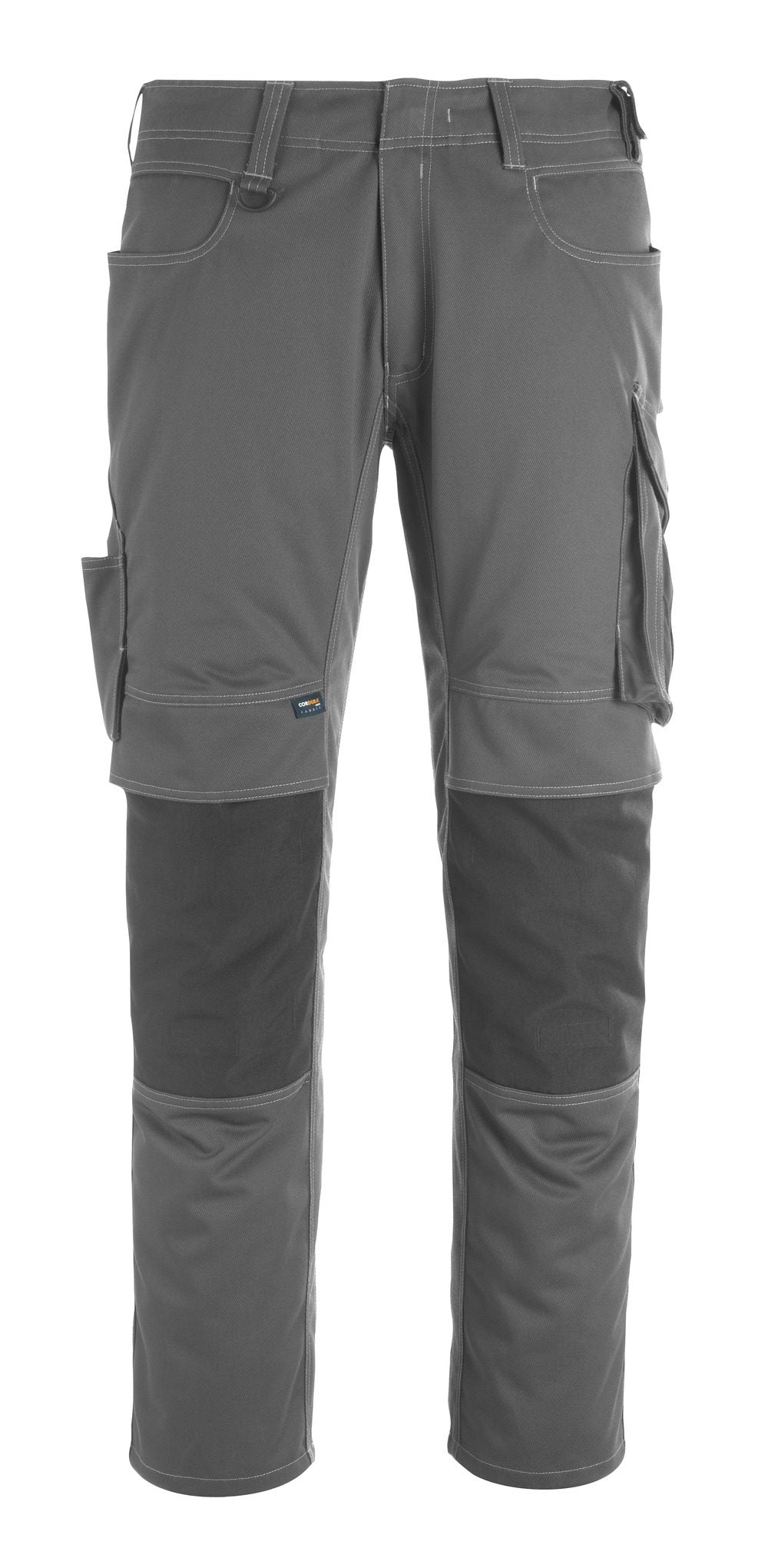 Broek met kniezakken 12179 - 1809 - donkerantraciet/zwart