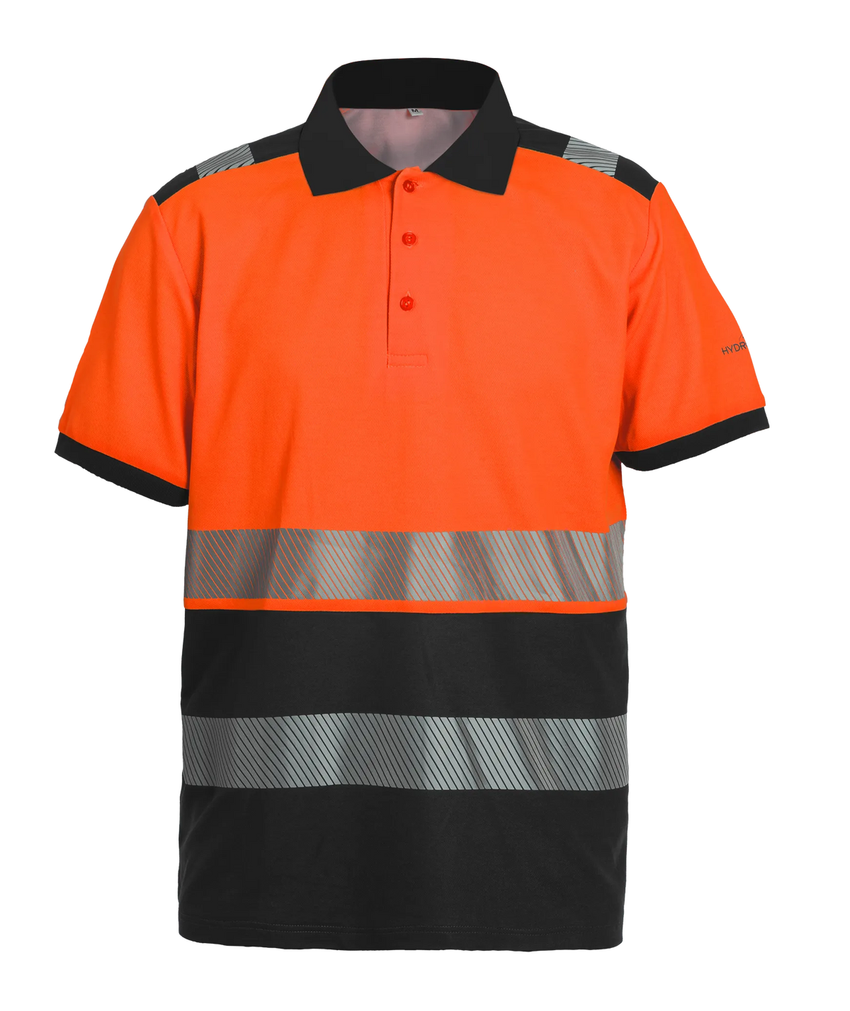 High-Visibility poloshirt RWS Tonga - Fluor Oranje - Zwart