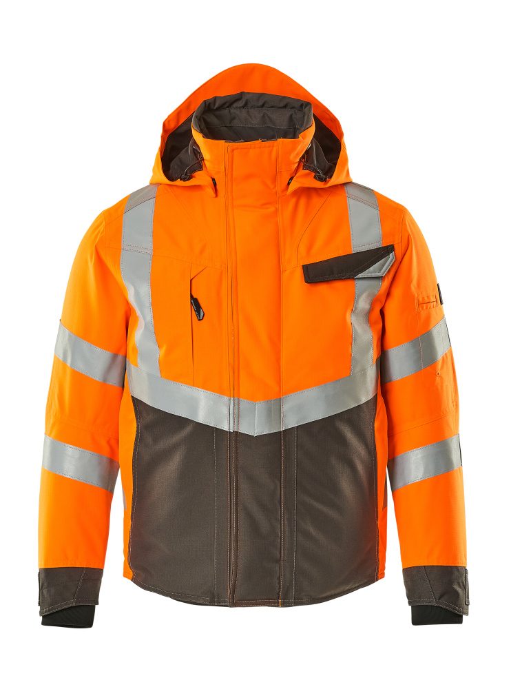 Winterjas 15535 - 1418 - hi-vis oranje/donkerantraciet