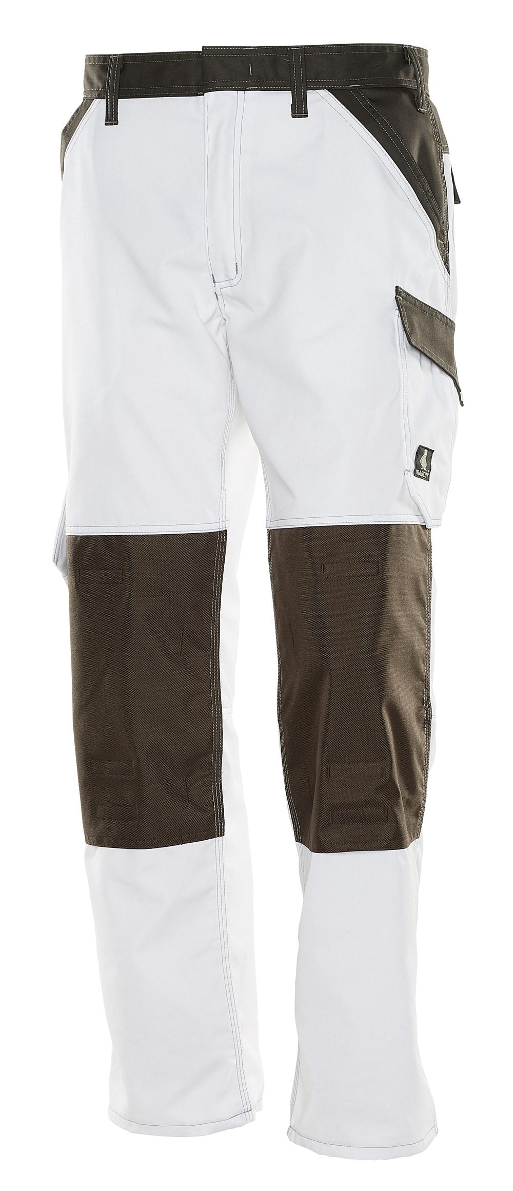 Werkbroek met kniezakken 15779 - 0618 - wit/donkerantraciet