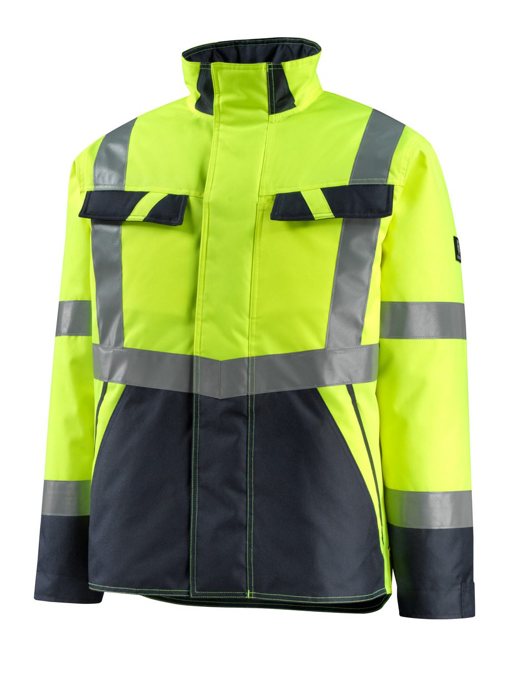 Winterjas 15935 - 17010 - hi-vis geel/donkermarine