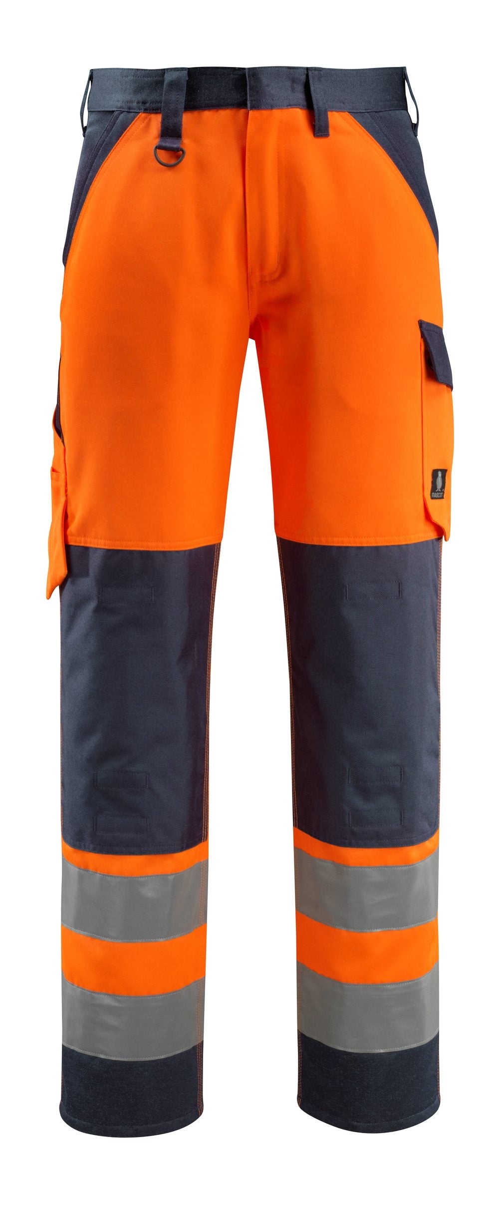 Broek met kniezakken 15979 - 14010 - hi-vis oranje/donkermarine