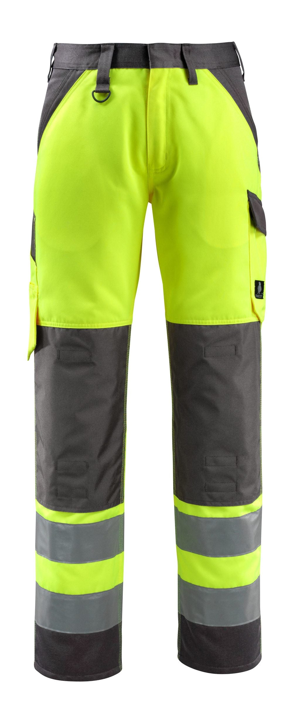 Broek met kniezakken 15979 - 1718 - hi-vis geel/donkerantraciet
