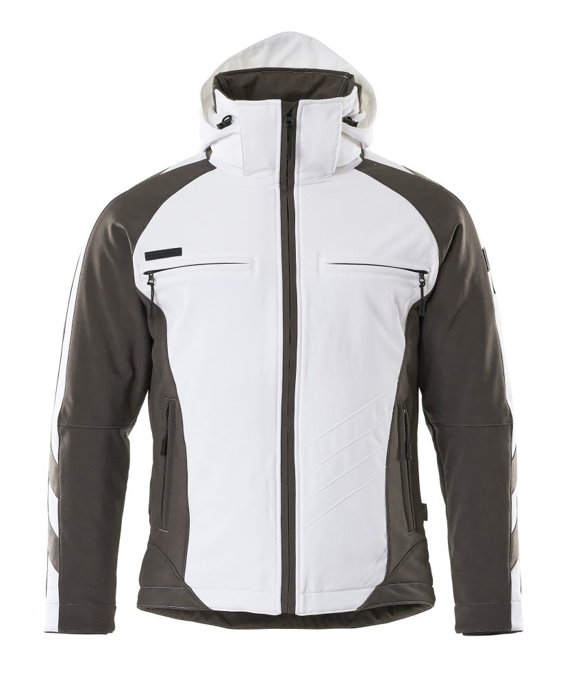 Winterjas 16002 - 0618 - wit/donkerantraciet