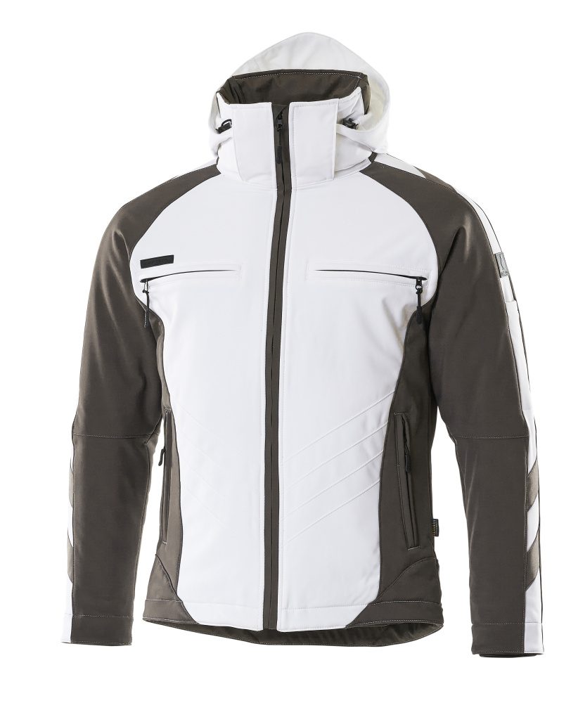 Winterjas 16002 - 0618 - wit/donkerantraciet