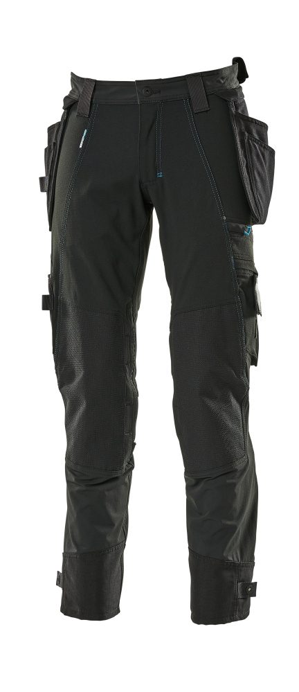Broek met spijkerzakken 17031 - 09 - zwart