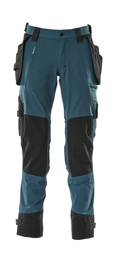 Broek met spijkerzakken 17031 - 44 - donkerpetrol