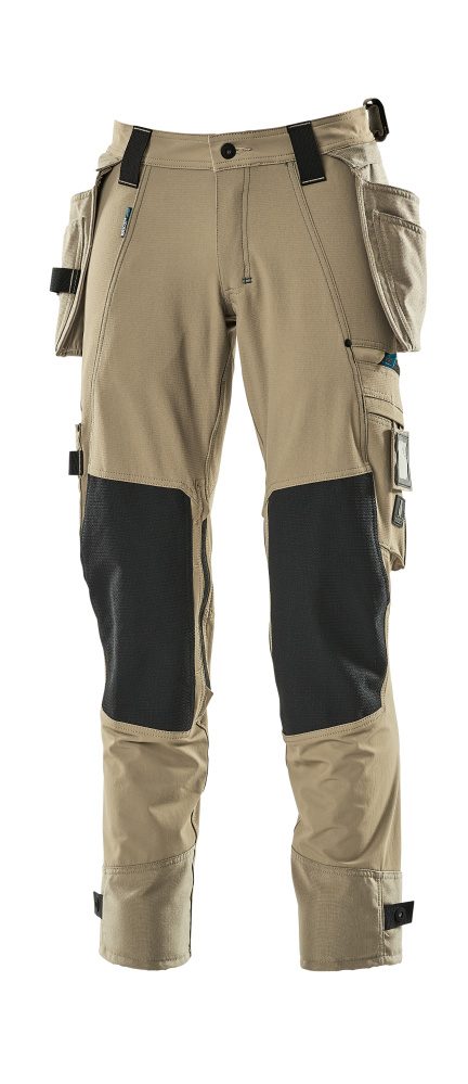 Broek met spijkerzakken 17031 - 55 - lichtkhaki