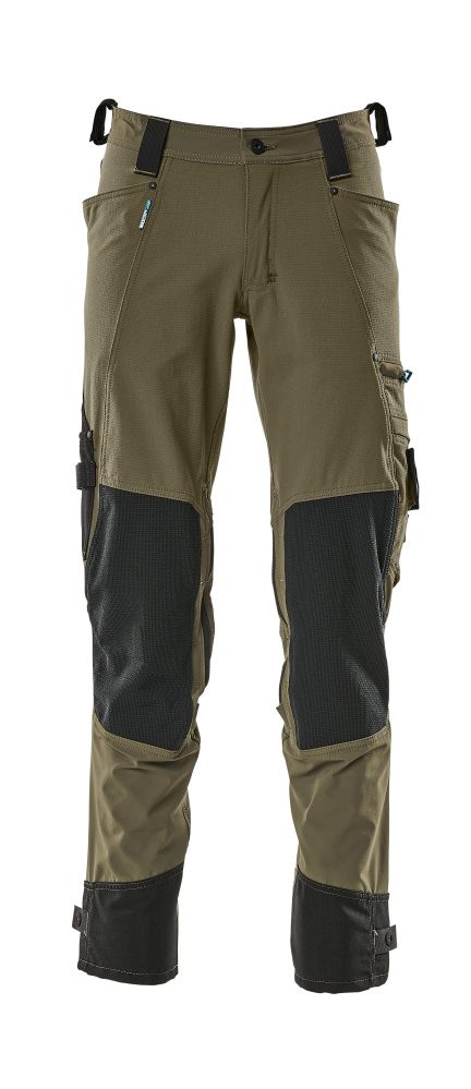 Broek met kniezakken 17079 - 33 - mosgroen