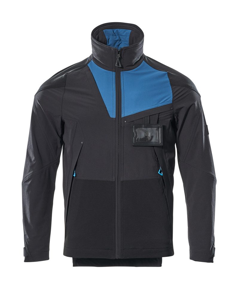 Shell jas 17101 - 0944 - zwart/donkerpetrol