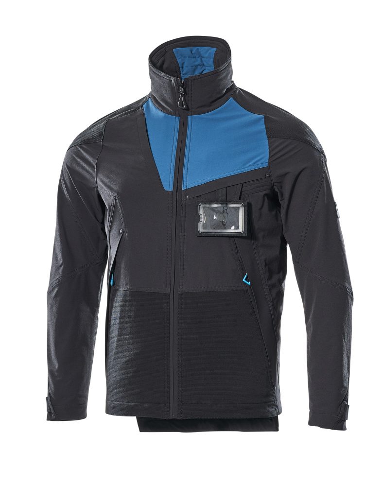 Shell jas 17101 - 0944 - zwart/donkerpetrol