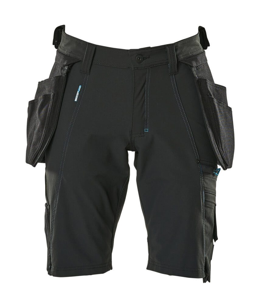Korte broek met spijkerzakken Advanced 17149 - 09 - zwart