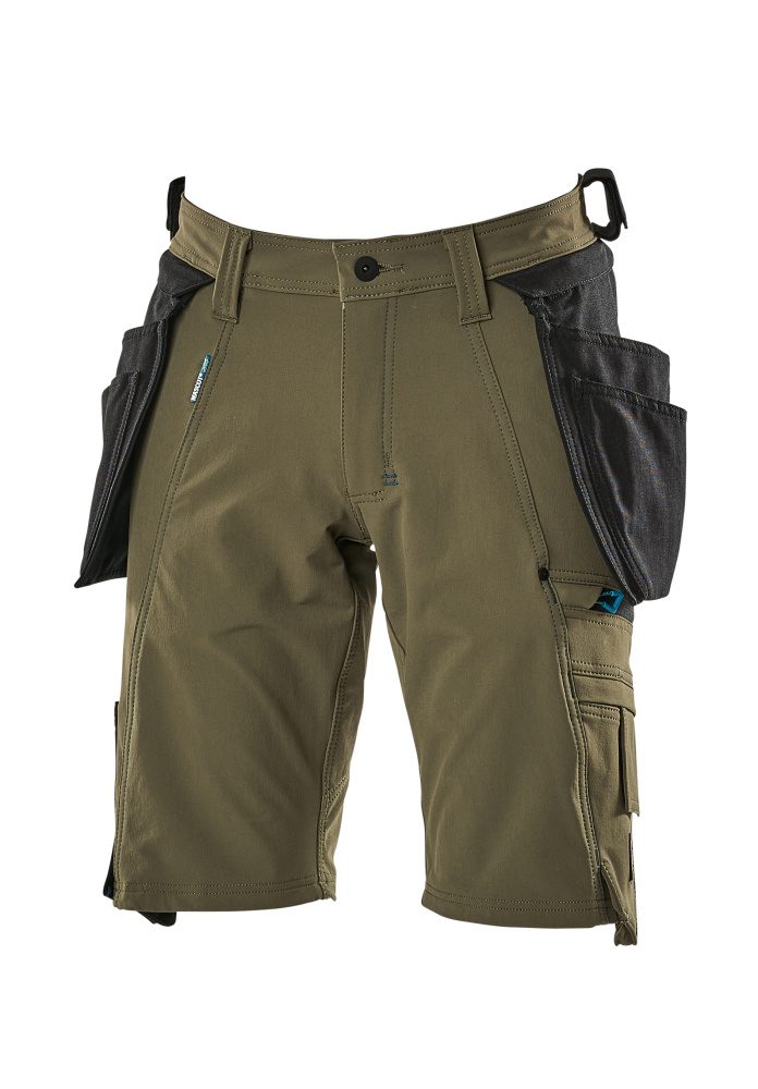 Korte broek met spijkerzakken Advanced 17149 - 33 - mosgroen