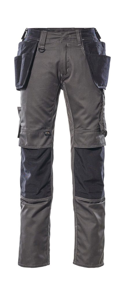 Broek 17631 - 1809 - donkerantraciet/zwart