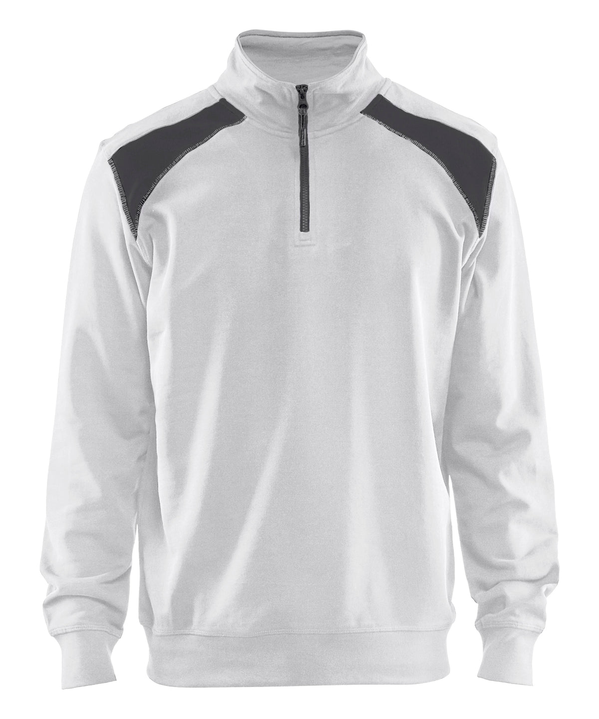 Sweatshirt 3353 - Wit/Donkergrijs