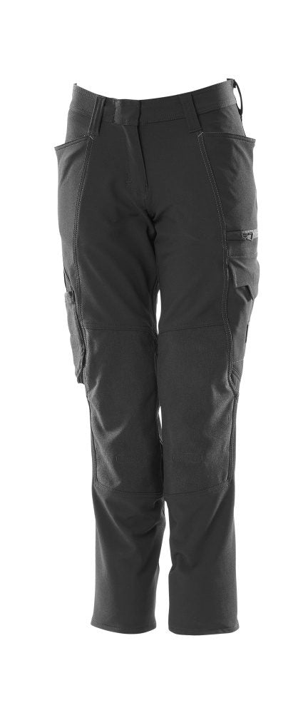 Broek met kniezakken Dames 18078 - 09 - zwart
