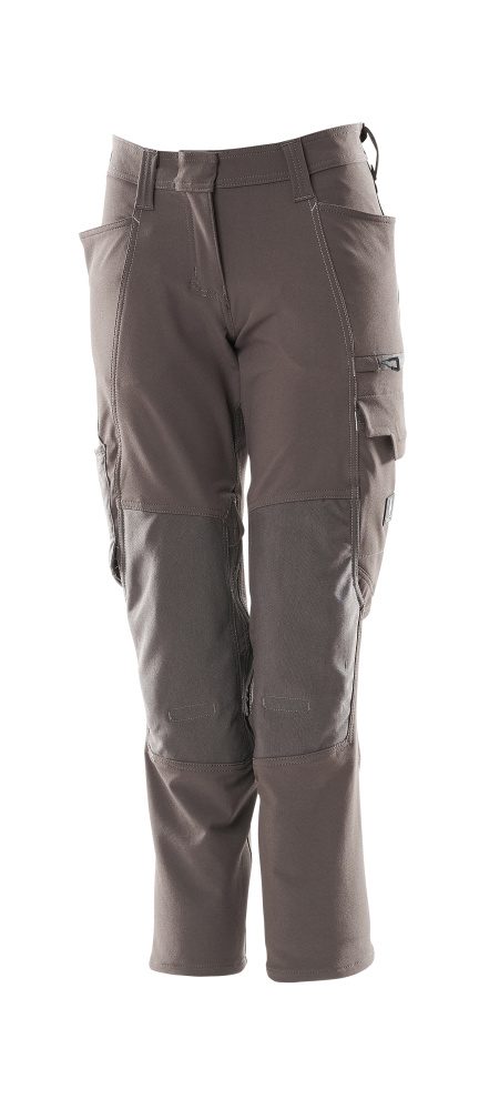 Broek met kniezakken Dames 18078 - 18 - donkerantraciet
