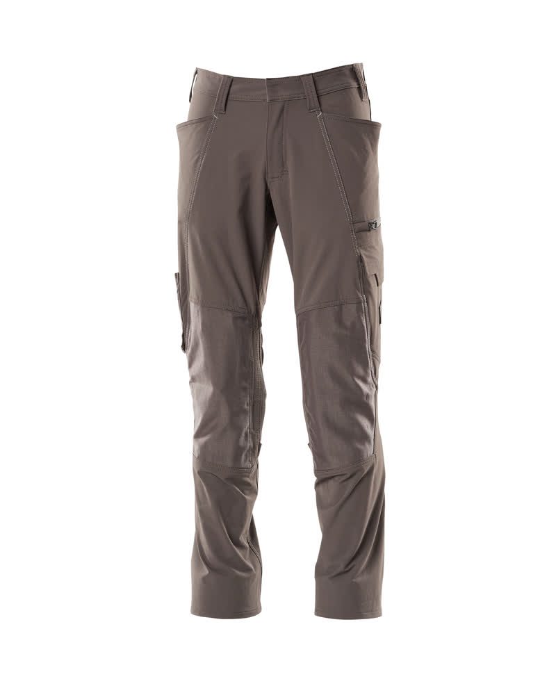 Broek met kniezakken 18079 - 18 - donkerantraciet