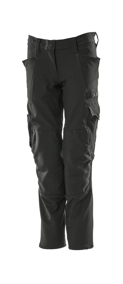 Broek met kniezakken Dames 18088 - 09 - zwart
