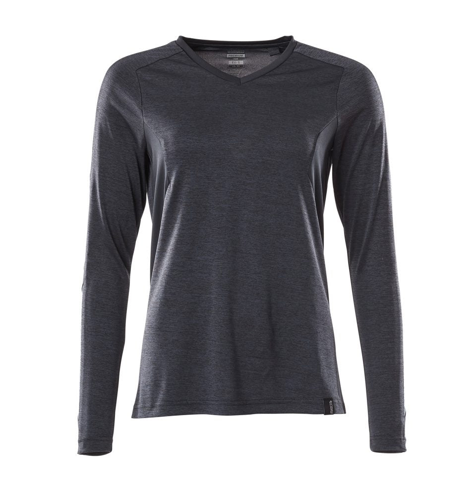T-shirt lange mouwen Dames 18091 - 010 - donkermarine-gemêleerd