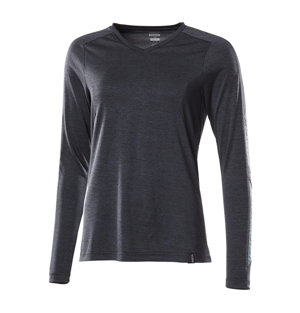 T-shirt lange mouwen Dames 18091 - 010 - donkermarine-gemêleerd