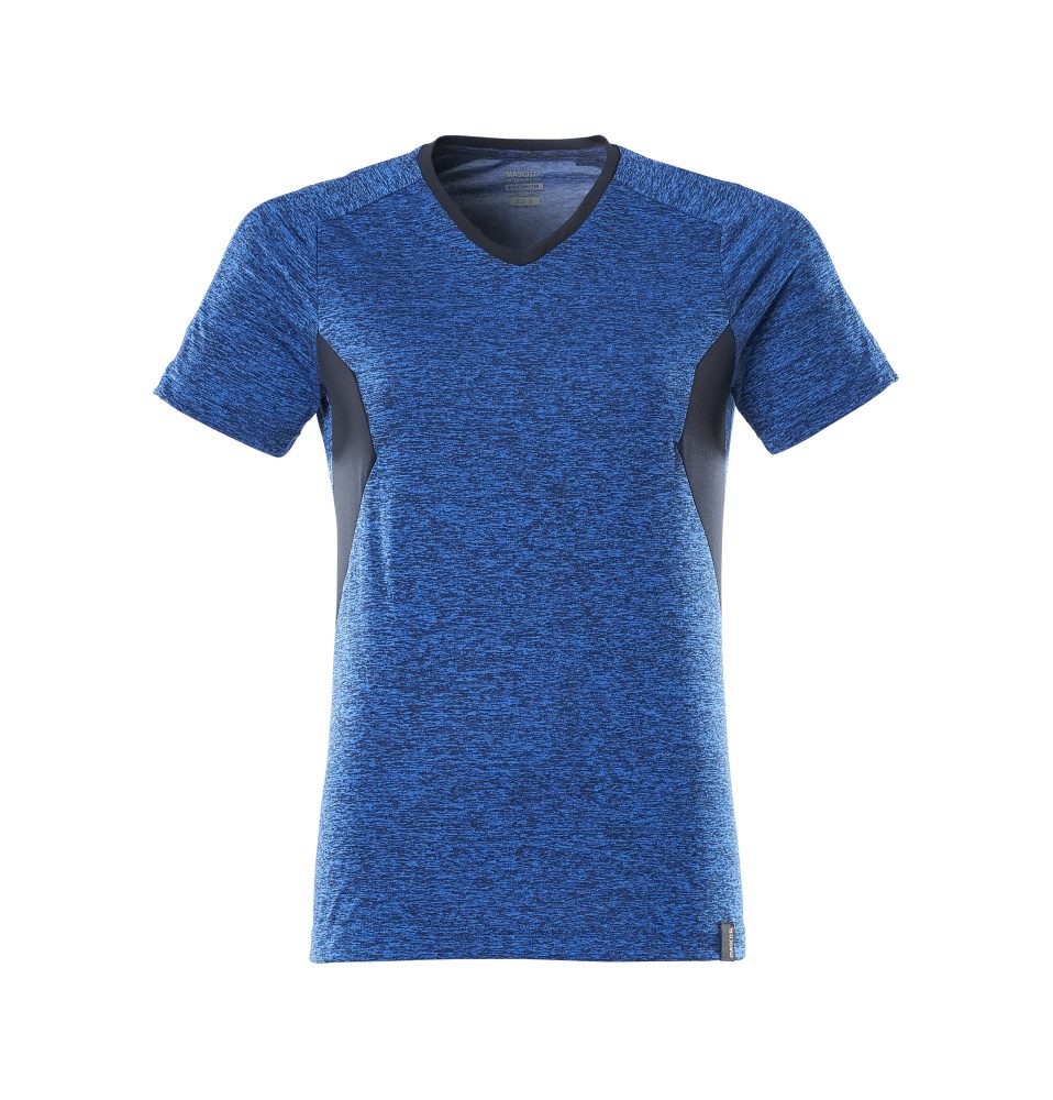 T-shirt Dames 18092 - 91010 - helder blauw-gemêleerd/donkermarine