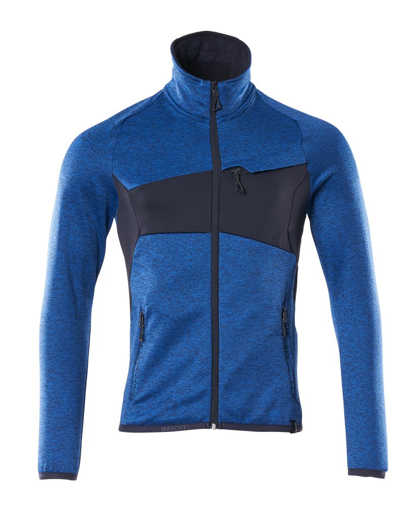 Fleecetrui 18103 - 91010 - helder blauw/donkermarine