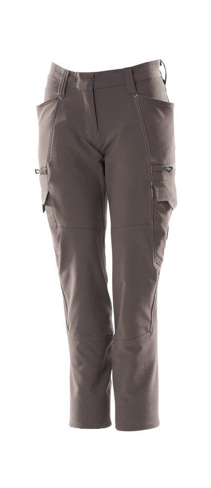Broek met dijbeenzakken Dames 18178 - 18 - donkerantraciet