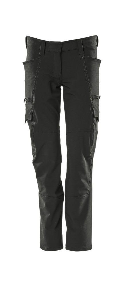 Broek met dijbeenzakken Dames 18188 - 09 - zwart