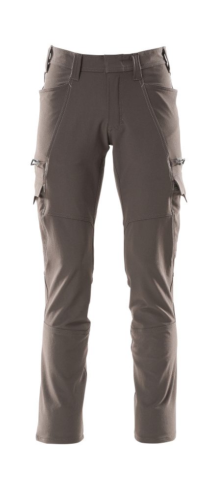 Broek met dijbeenzakken 18279 - 18 - donkerantraciet