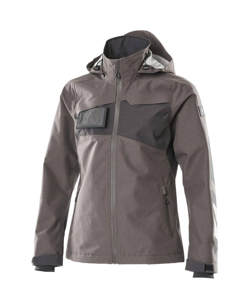 Shell jas Dames 18311 - 1809 - donkerantraciet/zwart